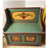 Image 1 : Hand Painted Storage Bench Chest