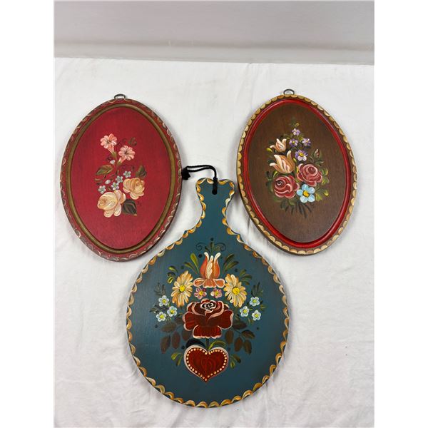 Hand Painted Wooden Wall Plaques