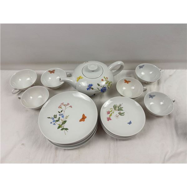 Hand Painted "Hutschenreuther" China Set