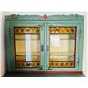 Image 2 : Hand Painted Buffet with Stained Glass Doors
