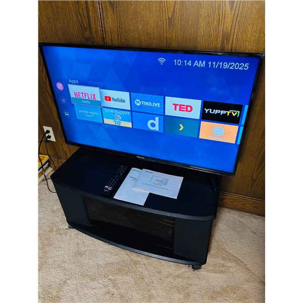 HiSense 40" Tv and Stand