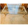 Image 1 : Glass-Top Wicker Coffee Table