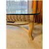 Image 2 : Glass-Top Wicker Coffee Table