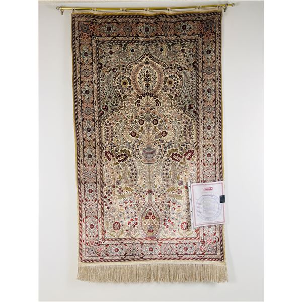 Persian Silk Hand Knotted Floor Covering