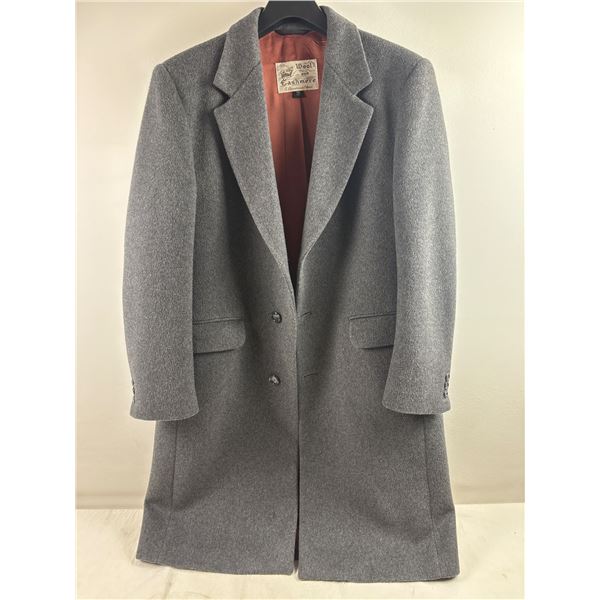 Mens Wool & Cashmere Trench Coat