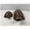 Image 1 : Carved Wooden turtles