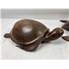 Image 5 : Carved Wooden turtles