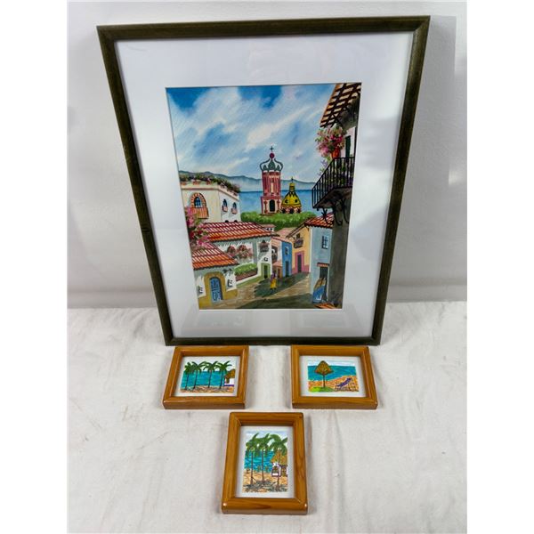 Framed Watercolour Artwork