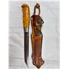 Image 1 : Hunting Knife & Leather Sheath