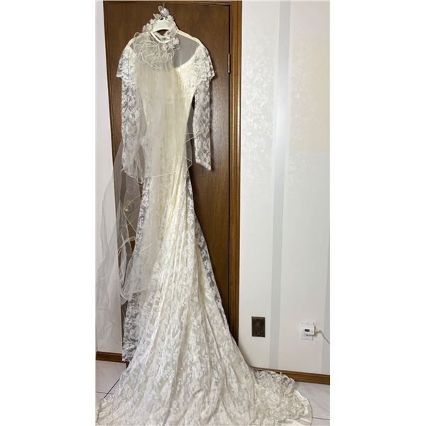 Vintage Wedding Dress Made in Israel