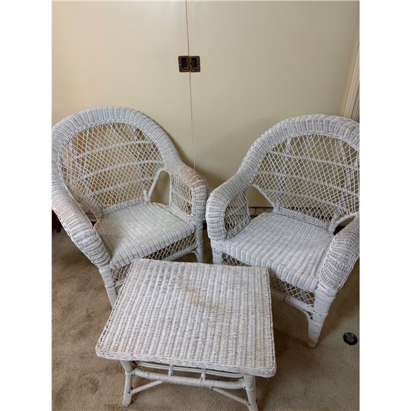 Wicker Chair Set