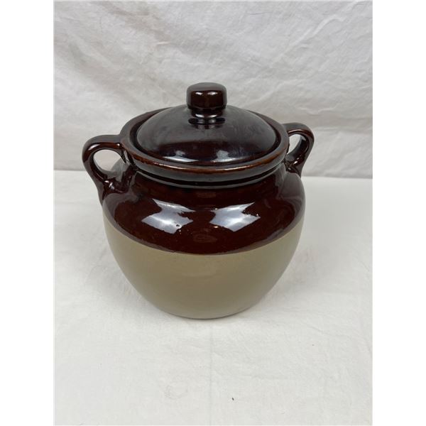 Lidded Stoneware Crock