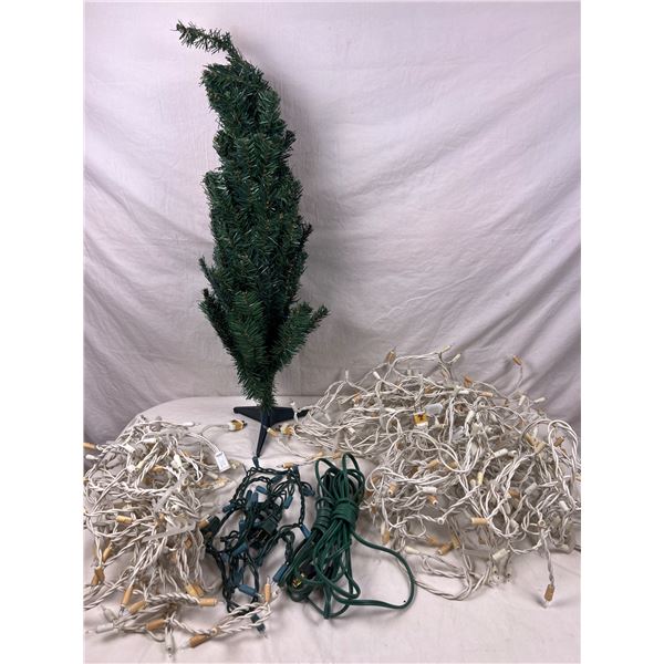Miniature Christmas Tree & Lights