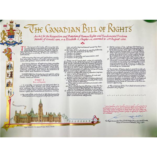 The Canadian Bill of Rights