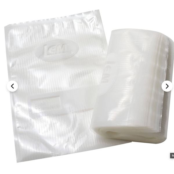 LEM MaxVac Vacuum Sealer Bags, 8×12 Inch, 44 Count, BPA Free