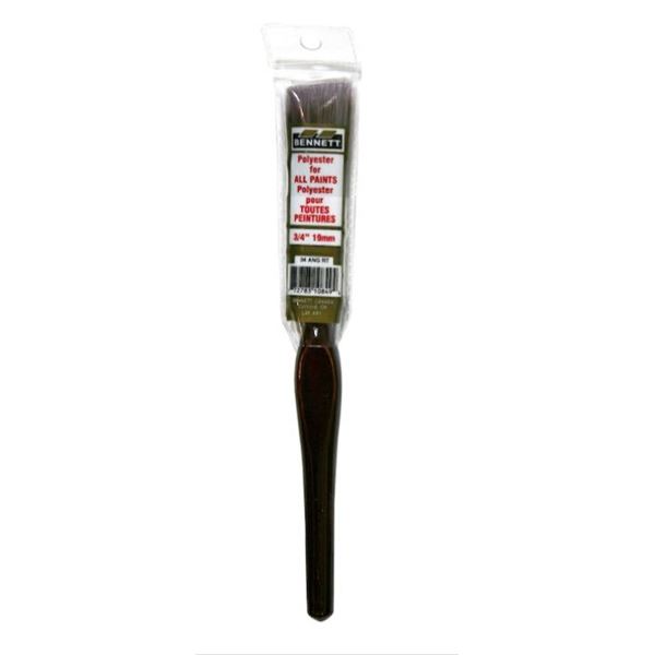 Bennett Paint Brush – Polyester – Angular – Wooden Handle – 3/4-
