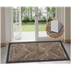 Image 1 : Grandaily Outdoor Door Mat, 17 x 30 Inches, Non-Slip Dirt Entrance Mat, Brown