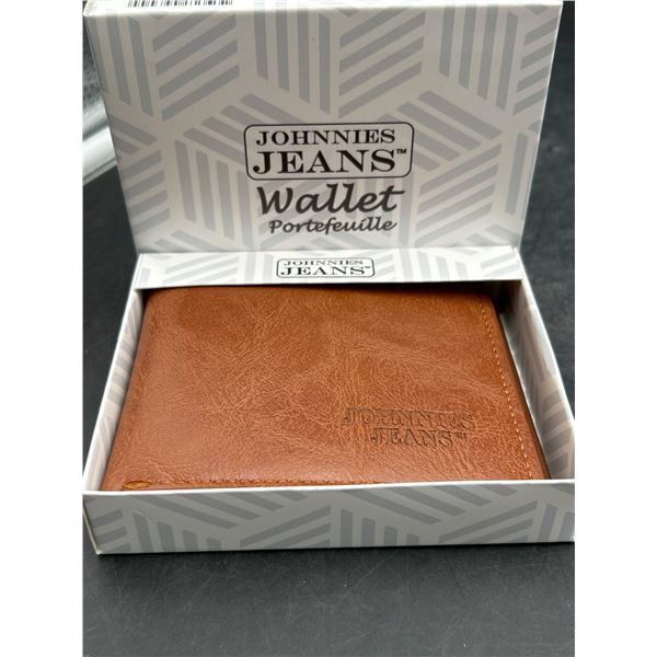 Johnnies Jeans Bifold Leather Wallet With Card and ID Holder