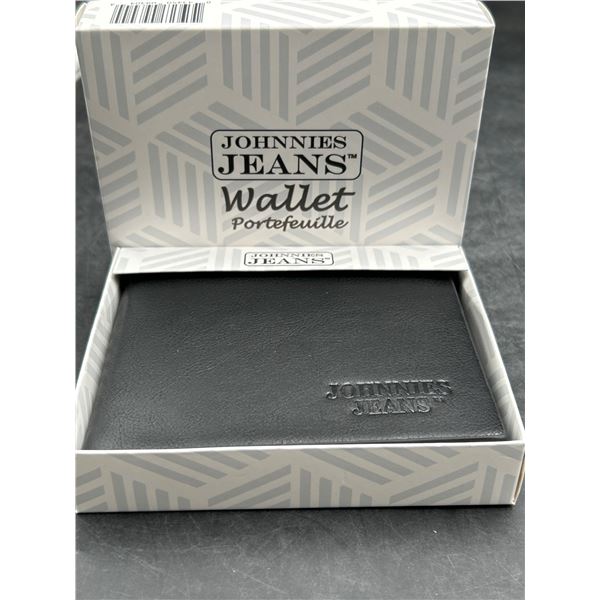 Johnnies Jeans Black Wallet With Multiple Compartments