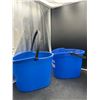 Image 2 : Lot of 2 Globe Commercial Products 2060-13 Qt Mop Buckets