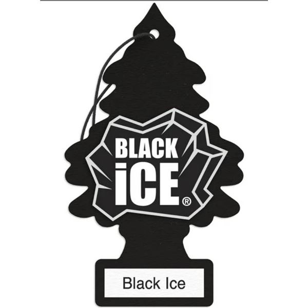 Lot of 10 Little Trees Black Ice Air Fresheners