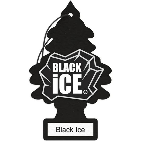 Lot of 10 Little Trees Black Ice Air Fresheners