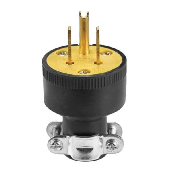 Lot of 9 Electrical Plugs, Model 1709-BOX, 3-Prong Connectors