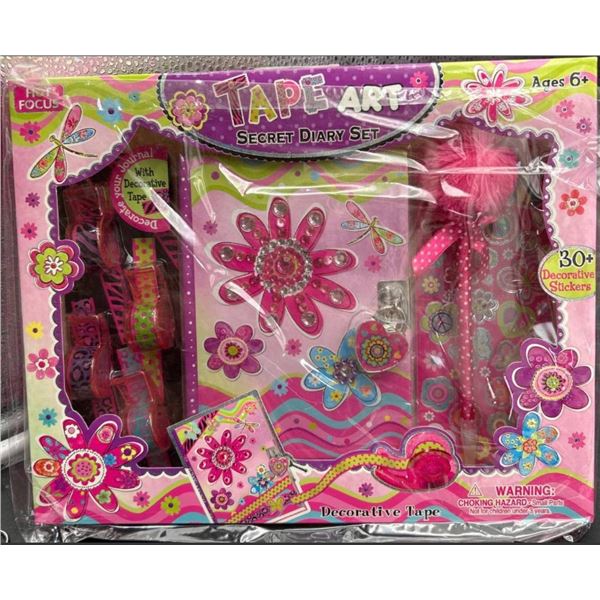 Tape Art Secret Diary Set Featuring Decorative Supplies
