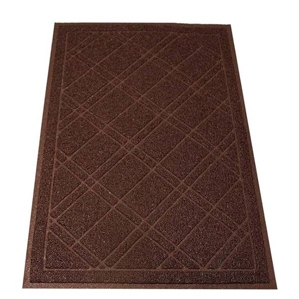 SlipToGrip Universal Door Mat – Plaid Design Size 35” x 23” – An