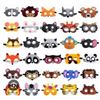 Image 1 : Colorful Foam Tiger and Animal Masks
