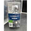 Image 2 : Weiser Elements Satin Chrome Passage Door Knob Set