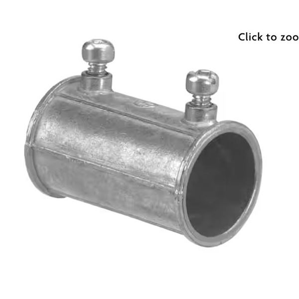 ot of  3/4-Inch EMT Set Screw Couplings, Metal Construction