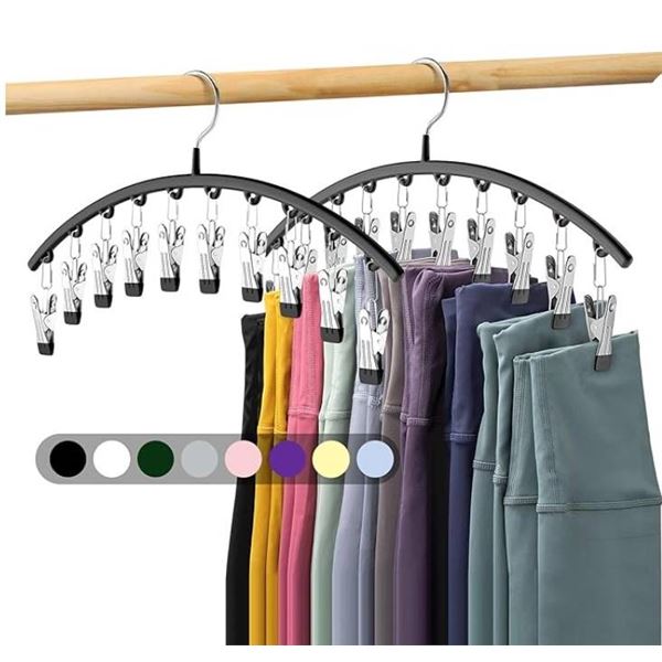 Volnamal 10 in 1 Clothes Hanger Set of 2 Grey