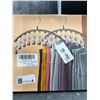 Image 5 : Volnamal 10 in 1 Clothes Hanger Set of 2 Grey