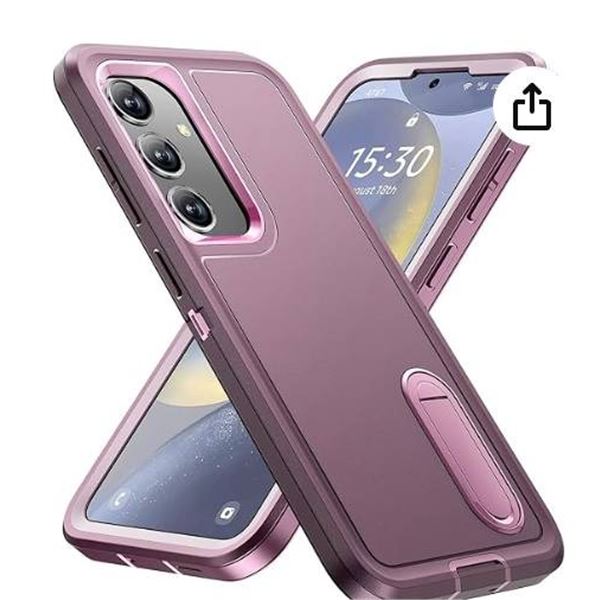 Dmdmbath Protective Case for S24, Night Purple and Pink