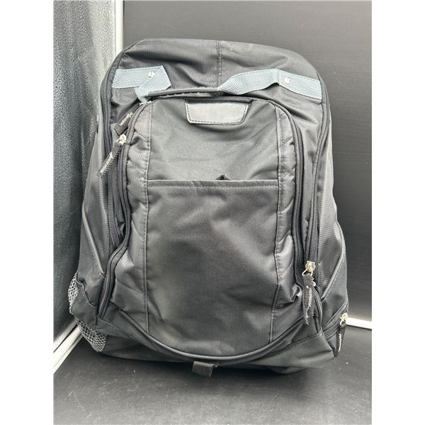 Black Multi-Compartment Tactical Backpack with Adjustable Straps