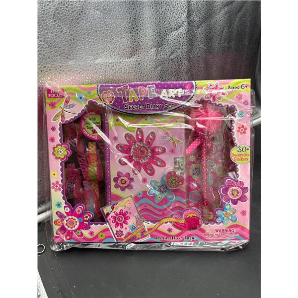 Tape Art Secret Diary Set Featuring Decorative Supplies