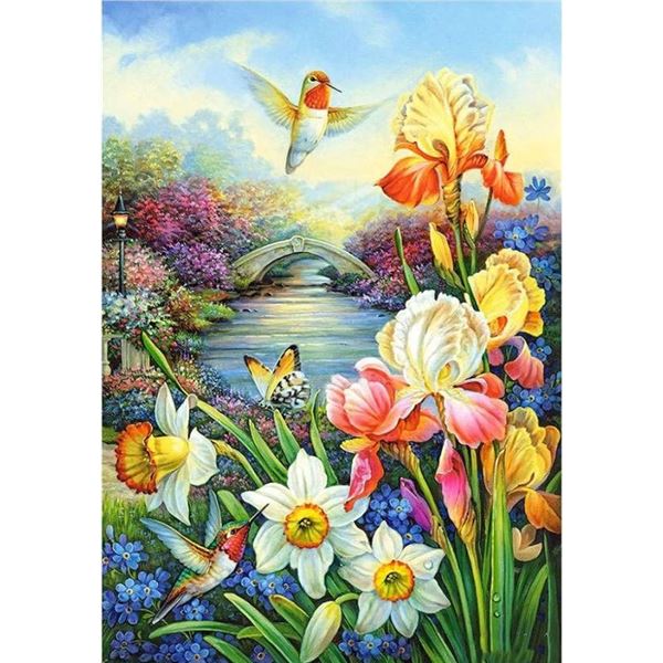 Diamond Painting Kit, Hummingbird Design, 30×40 cm, Model G5536