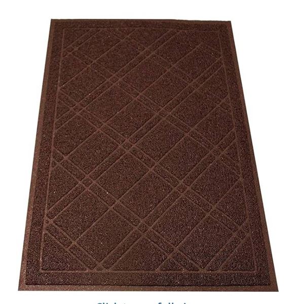 SlipToGrip Universal Door Mat – Plaid Design Size 35” x 23” – An