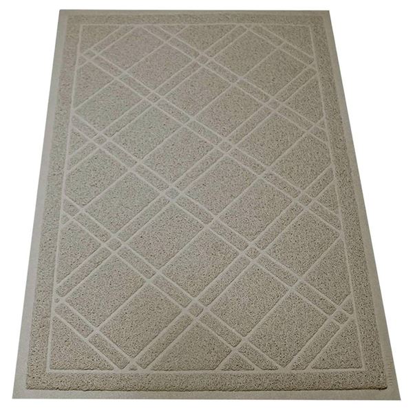 SlipToGrip Universal Door Mat – Plaid Design Size 35” x 23” – An