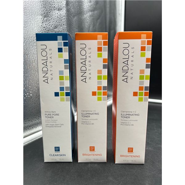 Andalou Naturals Clear Skin and Brightening Toners (3 Units)