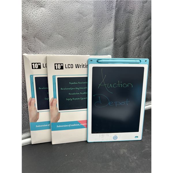 Lot of 2  –  10-Inch LCD Writing Tablet with Stylus