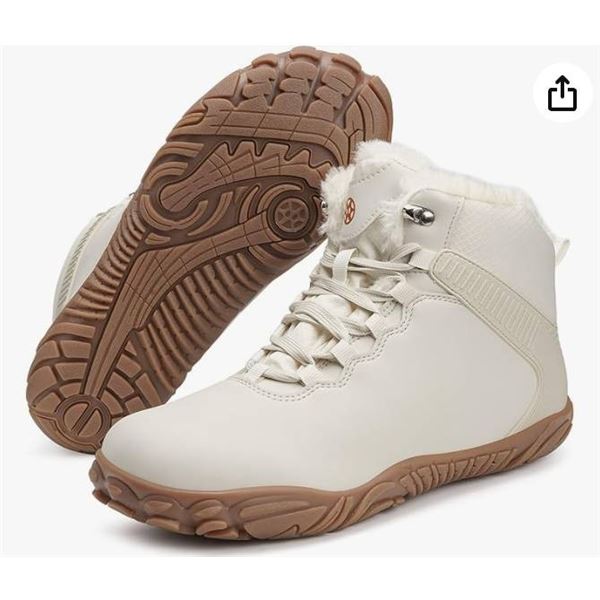 Women’s Winter Boots With Insulated Lining and Non-Slip Soles, Size 41