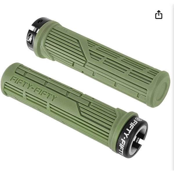 FIFTY-FIFTY Mountain Bike Grips, Single Lock-on MTB Handlerbar Grips