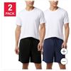 Image 1 : Men’s 2-Pack Lounge Shorts, Navy/Black, Size XL