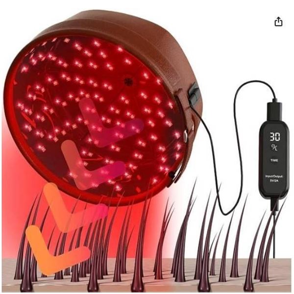 iKeener Laser Hair Growth Helmet, FDA Approved 660nm & 850nm Infrared Hair Regrowth Helmet with 120P