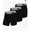 Image 1 : Joe Boxer 3-Pack Boxer Briefs, Black and Gray, Size XL/TG