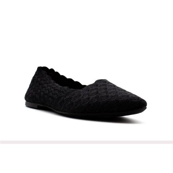 Women’s 8.5 Black Honeycomb Slip-On Shoes with Air-Cooled Memory Foam