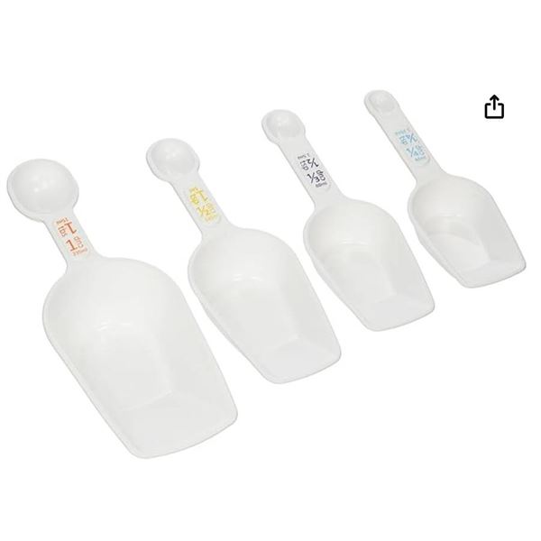 Good Cook 4-Piece Scoop Set With Measurements
