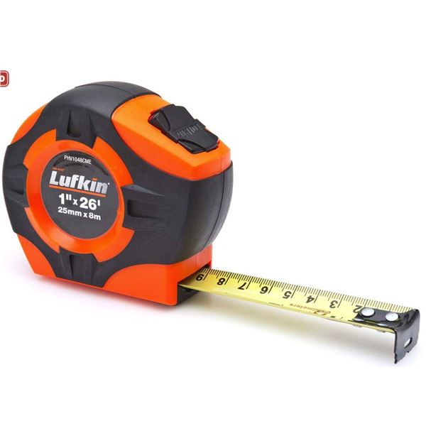 Crescent Lufkin Lufkin PHV1048CMEN Crescent Tape Measure, 1-in x 26-ft